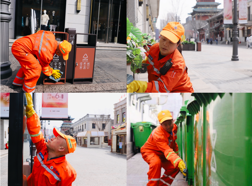 创城进行时·蓝泰在行动（二） 钟楼街步行街焕彩迎宾环卫纪实